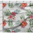 thumbnail image 2 of Soimoi Watercolor Floral Printed, Cotton Fleece, Fabric by The Yard Sewing DIY Stretch Fabric 56 Inches Wide, WarmFabric for Hats, Coats, Gloves, Blankets, White, 2 of 5