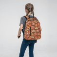 thumbnail image 5 of Naloa Brown Owl Print Lightweight DayBackpack Suitable for school, work, shopping, travel, etc., 5 of 5