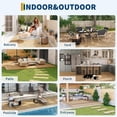 thumbnail image 7 of EuKer Acacia Wood Deck Tiles, 22 Pack Interlocking Floor Tiles with Non-Slip for Outdoor & Indoor Use, Natural Wood, 7 of 7