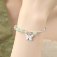thumbnail image 2 of Pulsera Prehnite Butterfly de plata de ley 925 para mujer, 2 of 2