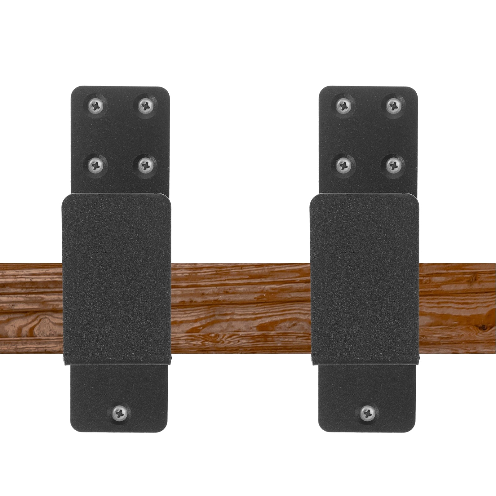 LEXSOMEO 2pcs Door Mount Brackets U Bracket Sliding Bar Support Holder Barn Door Hardware