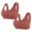 Brown, variant on Women's Front Closure Bras 2 Pc No Underwire Soft Cotton Support Full Coverage Push up Bras Comfortable Bras