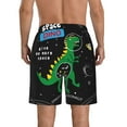 thumbnail image 3 of Naloa Space Dino Cartoon Black Men's Beach Shorts, Surfing shorts, Swim trunks, Quick Dry Swim Trunks for Surfing Beach Fun - XX-Large, 3 of 9
