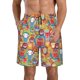 thumbnail image 1 of Fotbe Boho Cute Owls Trajes de Baño Estampados para Hombre, Shorts de Verano de Secado Rápido, Ropa de Playa, Bañadores-X-Large, 1 of 6