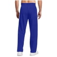 thumbnail image 6 of Casual Lined Pants, Winter Thermal Trousers, Straight Loose Fit, Comfortable Athletic Wear, Solid Drawstring Waist, Plain Comfy Trousers for Fall & Winter, 6 of 6