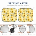 thumbnail image 6 of Sikiie Striped Sunflower Daisy Print Foldable Car Windshield Sun Visor, Car Window Sunshade Suitable for Sedan, SUV and Truck Car Accessories-Medium, 6 of 6