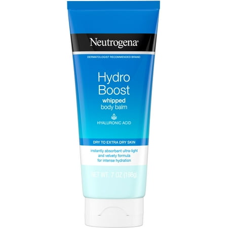 Neutrogena Hydro Boost Whipped Body Balm with Hydrating Hyaluronic Acid for Dry to Extra Dry Skin,Moisturizing Balm, 7 oz 1 ea (Pack of 3)