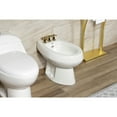 thumbnail image 3 of Kingston Brass KB322AX Victorian Three-Handle Bidet Faucet with Brass Pop-Up, Polished Brass, 3 of 6