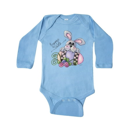 

Inktastic Happy Easter Bunny Rabbit Gift Baby Boy Long Sleeve Bodysuit
