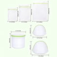 thumbnail image 2 of 6Pack Mesh Laundry Bags with Premium Zipper ,Delicates Bra Wash Bag , Clothing Washing Bags for Laundry, Blouse, Bra, Hosiery, Lingerie,Travel, 2 of 5