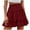 Wine, variant on Sentmoon Skirt Shorts for Women Elastic Waist Mini Skirts for Women Delightful Solid Color Loose Fit Tennis Skirt for Travel and Vacation S-2XL