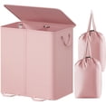 thumbnail image 1 of Cesto de ropa Lifewit doble con tapa y 2 bolsas extraíbles de 136 L, 1 of 6