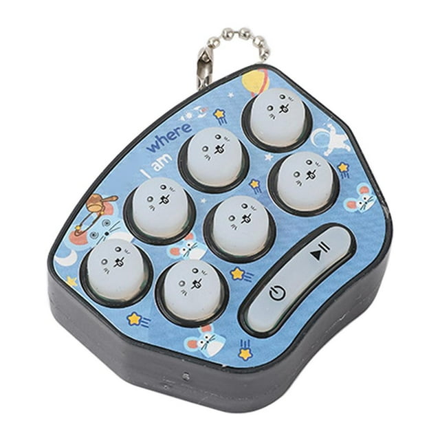 Juguete electrónico de descompresión para hámster en la palma de la mano. Mini llavero de descompresión para aliviar la ansiedad y el estrés. Consola de juegos electrónica.