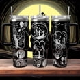 thumbnail image 2 of Jack And Sally Christmas Tumbler, Halloween Couple Custom Tumbler, Nightmare Before Christmas Engraved Tumbler 40oz, Drinkware Tumbler, 2 of 3