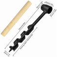 thumbnail image 2 of Hand Auger, Portable Woodworking Hand Auger Multipurpose Auger Auger for Camping, Outdoors, Hiking, 2 of 5