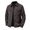 Gray, variant on Men's Faux Suede Western Jacket Snap Button Front Spread Collar Long Sleeve Chest Flap Pockets Fall Winter Outerwear