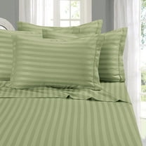 1500 Premier Hotel Collection Elegant Comfort 1800 Premier Hotel Collection Damask Stripes Silky Soft 4Pc Sheet Set Up To 16" Deep Pocket King Sage
