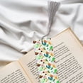 thumbnail image 6 of Kdxio Floral Vintage Print Metal Tassel Bookmarks,Perfect Gift for Art Lovers and Bookworms Metal Bookmarks for Women, 6 of 8