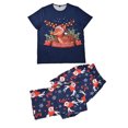 thumbnail image 1 of Navidad hombres papá impreso blusa manga corta Tops + Pantalones Navidad familia conjunto de pijamas a juego Fridja nalpqowj26712, 1 of 9