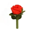 thumbnail image 2 of 15.8" Realistic Rose Plush Flower – Soft Red Long-Stem Rose Stuffed Plush, Romantic Faux Flower Plush Toy for Home Décor, Sofa & Bed Display, Valentine’s Day Gift, Anniversary Occasion Present, 2 of 8