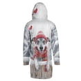 thumbnail image 2 of Playful Italian Greyhound Welcomes Winter Snowy Day with Cardinal Bird All Over Print 3D Hooded Duffle Toggle Coat Greyhound Dog Lover - 2017, 2 of 6