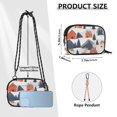 thumbnail image 4 of FORMRS Mini Crossbody Bag for Women Adjustable Rope Shoulder Casual Phone Purse, Blue Snow Houses, 4 of 7