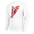 thumbnail image 2 of Men's Starter White Calgary Flames  Color Scratch Pullover Sweatshirt, 2 of 3