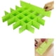thumbnail image 2 of 8 piezas de organizador de cajones de plástico para bricolaje, divisores de cajones ajustables para el hogar, armario ordenado, calcetines, ropa interior, suministros escolares de oficina, herramientas de utensilios de cocina (verde) brillar Electrónica, 2 of 5