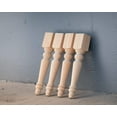 thumbnail image 3 of CAROLINA LEG CO. Knotty Pine Chunky Cottage Bench Legs - Replacement Coffee Table Legs - Set of 4 - Dimensions  2.75" x 16", 3 of 4