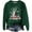 Dark Green, variant on Shadoumai Christmas Sweaters for Women Snowman Cozy Jacquard Female Holiday Pullover Plus Size Women's Christmas Sweater