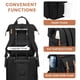thumbnail image 4 of Mochila para portátil LOVEVOOK para mujer, trabajo, viajes, 15.6 pulgadas, negro-marrón, 4 of 9