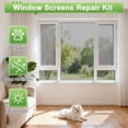 thumbnail image 5 of 48 x 177 Inch Window Screen Repair Kit, Window Screen Mesh & Installation Tools, Window Mesh Replacement Kit, DIY Window Screen Repair Kit for Household Windows, Balcony and Entry Doors, 5 of 7