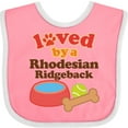 thumbnail image 3 of Inktastic Rhodesian Ridgeback Loved by a (dog Breed) Boys or Girls Baby Bib, 3 of 4