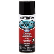 Black, Rust-Oleum Automotive Gloss Acrylic Lacquer Spray Paint-253365, 12 Oz