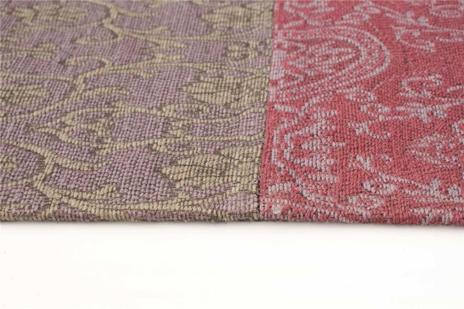 ECARPETGALLERY 5'5" x 7'5"  Transitional Collage Handmade Area Rug for Living Room, Dining Room and Bedroom in Grey