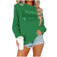 thumbnail image 5 of St. Patrick's Day Sweatshirts, Women's Long Sleeve Round Neck Sweatshirt, Women's St. Patrick's Day Print Sweatshirts Tops Comfortable Crewneck Long Sleeved Hoodie Sweatshirt, 5 of 6