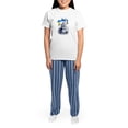 thumbnail image 4 of CafePress - Pro Ukraine Support Ukrainian Flag Peace S Pajamas - Women's Short Sleeve Print T-Shirt and Pants Light Cotton Pajama Set, 4 of 7
