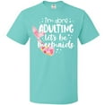 thumbnail image 3 of Inktastic I'm Done Adulting Let's Be Mermaids with Pink Mermaid Tail T-Shirt, 3 of 5