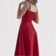 thumbnail image 5 of Fashion Print Bustier Sundress Drawstring Lace Sleeveless Dress For Women-Yvan, 5 of 5