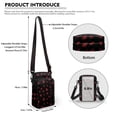thumbnail image 6 of HELLHERO Adjustable Strap Crossbody Sling Bag for Outdoor Travel, Schnauzer Dog Pattern Design, 6 of 7