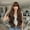 Chestnut brown lc1222-7 (30inch300g), variant on European and American Cross-Border New Women's Deep Brown Wavy Fashion Long Curly Wig Full Head Hairstyle Wigs