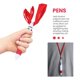 thumbnail image 5 of 15 Pcs Retractable Pens on Lanyard Neck Pens in a Rope Shuttle Pen 4 Color Ink Ballpoint Pen with Ch, 5 of 5