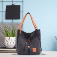 thumbnail image 5 of Sywqhk Mochila De Lona Informal Para Mujer, Mochila De Viaje, Bolsos De Hombro Grandes (Negro) Sywqhk Para estrenar, 5 of 5