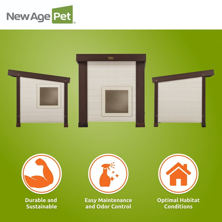 New Age Pet® ECOFLEX® Weatherproof Elevated Outdoor Cat House for