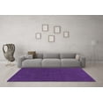 thumbnail image 3 of Ahgly Company Indoor Square Solid Purple Modern Area Rugs, 3' Square, 3 of 4