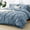 Mineral Blue, variant on Queen Comforter Set Forest Green, 7 Pieces Pintuck Bed in A Bag, Premium Green Comforter Queen Size, Pinch Pleat Bedding Sets with Comforter, Sheets, Pillowcases & Shams