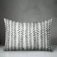 thumbnail image 2 of Creative Products Grey and White Modern Herringbone 14x20 Spun Poly Pillow, 2 of 2