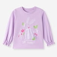 thumbnail image 6 of Child Toddler Kids Girls Long Sleeve Shirts Fall Clothes Crewneck T-Shirt with Cute Graphic Print Top for 2T 3T 4T 5T 6T 7T Girls Shirts, 6 of 9