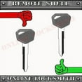 thumbnail image 2 of New Black Uncut Key For Kawasaki Motorcycles KW15 | KAW-7.P- Free Shipping, 2 of 3