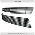 thumbnail image 2 of 2014-2015 Chevy Camaro Ls With Rs Package Phantom Style/ 2014-2015 Chevy Camaro Lt With Rs Package Phantom Style Main and Lower Stainless Steel Black Powder Coated Finish Horizontal Billet Grille, 2 of 2